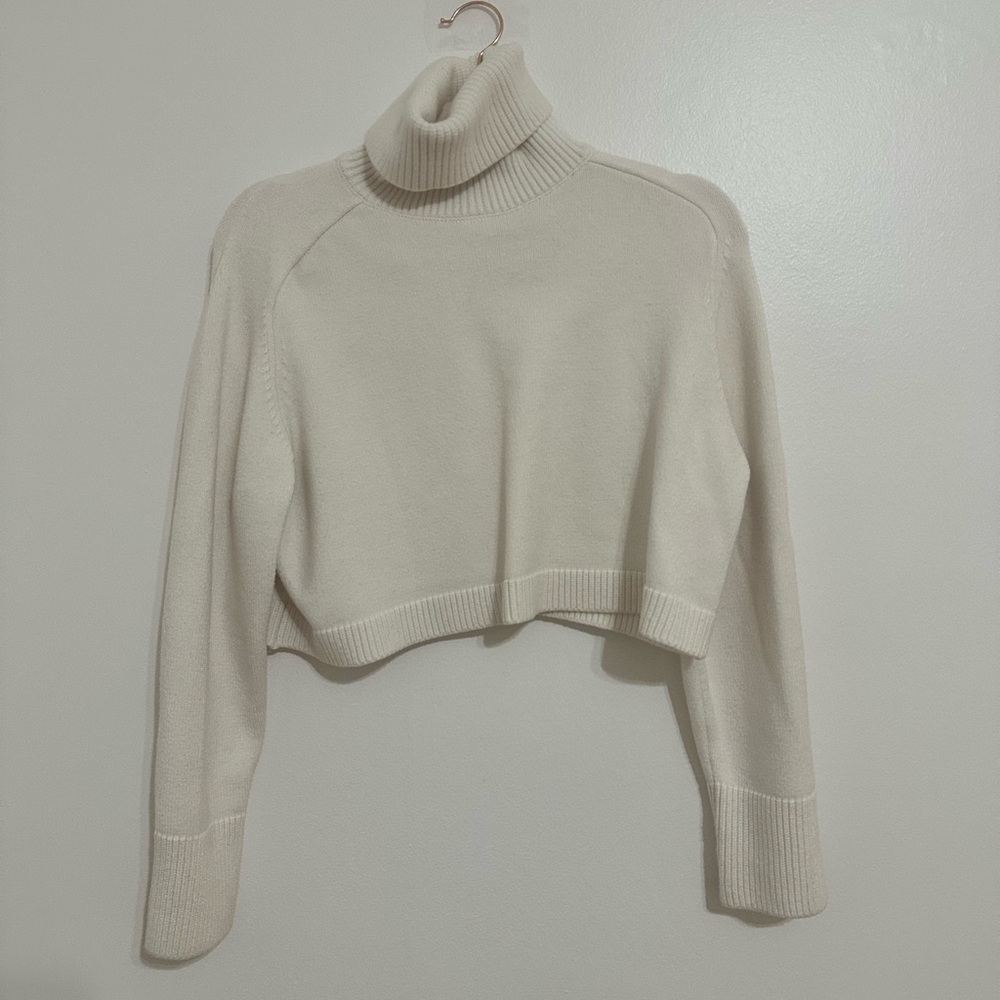 Zara Cream Turtleneck Sweater